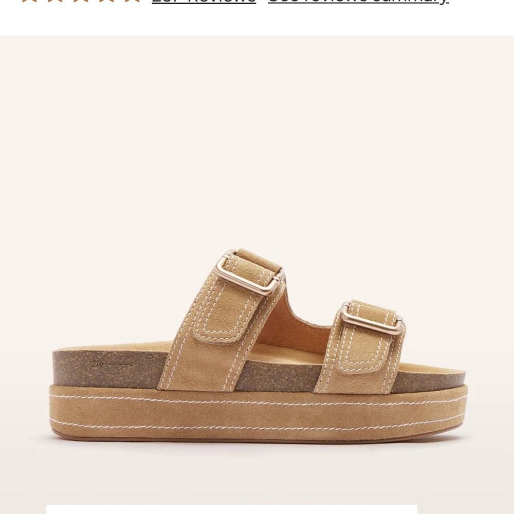 Elegant Tan Women's Buckle Sandals